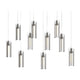 Exos Glass 10-Light Pendant