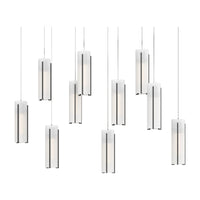Exos Glass 10-Light Pendant