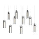 Exos Glass 10-Light Pendant