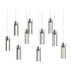 Exos Glass 10-Light Pendant