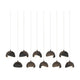 Brooklyn 10-Light Double Shade Pendant