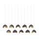 Brooklyn 10-Light Double Shade Pendant