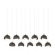 Brooklyn 10-Light Double Shade Pendant