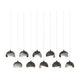 Brooklyn 10-Light Double Shade Pendant