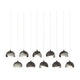 Brooklyn 10-Light Double Shade Pendant
