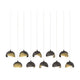 Brooklyn 10-Light Double Shade Pendant