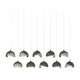 Brooklyn 10-Light Double Shade Pendant