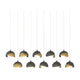 Brooklyn 10-Light Double Shade Pendant