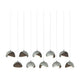 Brooklyn 10-Light Double Shade Pendant