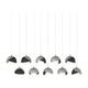 Brooklyn 10-Light Double Shade Pendant