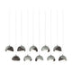 Brooklyn 10-Light Double Shade Pendant