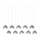 Brooklyn 10-Light Double Shade Pendant