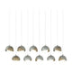 Brooklyn 10-Light Double Shade Pendant