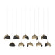 Brooklyn 10-Light Double Shade Pendant