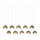 Brooklyn 10-Light Double Shade Pendant