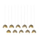 Brooklyn 10-Light Double Shade Pendant