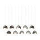 Brooklyn 10-Light Double Shade Pendant