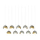 Brooklyn 10-Light Double Shade Pendant