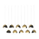 Brooklyn 10-Light Double Shade Pendant