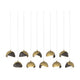 Brooklyn 10-Light Double Shade Pendant
