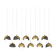 Brooklyn 10-Light Double Shade Pendant