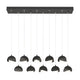 Brooklyn 10-Light Double Shade Pendant