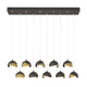 Brooklyn 10-Light Double Shade Pendant