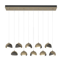 Brooklyn 10-Light Double Shade Pendant