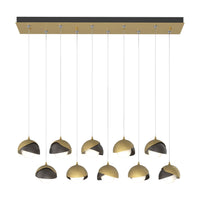 Brooklyn 10-Light Double Shade Pendant