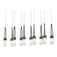 Link 10-Light Clear Glass Pendant