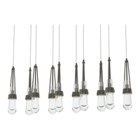 Link 10-Light Clear Glass Pendant