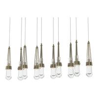 Link 10-Light Clear Glass Pendant