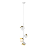 Brooklyn 4-Light Double Shade Vertical Pendant