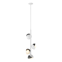 Brooklyn 4-Light Double Shade Vertical Pendant