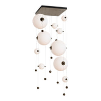 Abacus 10-Light Square LED Pendant