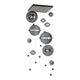 Abacus 10-Light Square LED Pendant