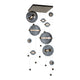 Abacus 10-Light Square LED Pendant