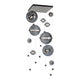 Abacus 10-Light Square LED Pendant
