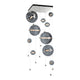 Abacus 10-Light Square LED Pendant