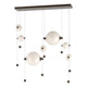 Abacus 7-Light Double Linear LED Pendant