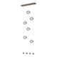 Abacus 6-Light Ceiling-to-Floor LED Pendant