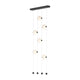 Abacus 6-Light Ceiling-to-Floor LED Pendant