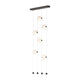 Abacus 6-Light Ceiling-to-Floor LED Pendant