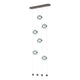 Abacus 6-Light Ceiling-to-Floor LED Pendant