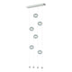 Abacus 6-Light Ceiling-to-Floor LED Pendant