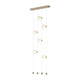 Abacus 6-Light Ceiling-to-Floor LED Pendant