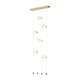 Abacus 6-Light Ceiling-to-Floor LED Pendant