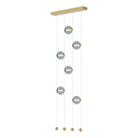 Abacus 6-Light Ceiling-to-Floor LED Pendant