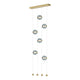 Abacus 6-Light Ceiling-to-Floor LED Pendant