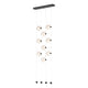 Abacus 9-Light Ceiling-to-Floor LED Pendant